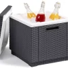 Bijzettafel/Koelbox Cube (42X42 Cm)|Allibert Hot