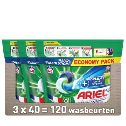 Shop Ariel Pods+ Vloeibaar Wasmiddelcapsules + Actieve Geurbestrijding- 3 X 40 Wasbeurten - 120 Wasbeurten