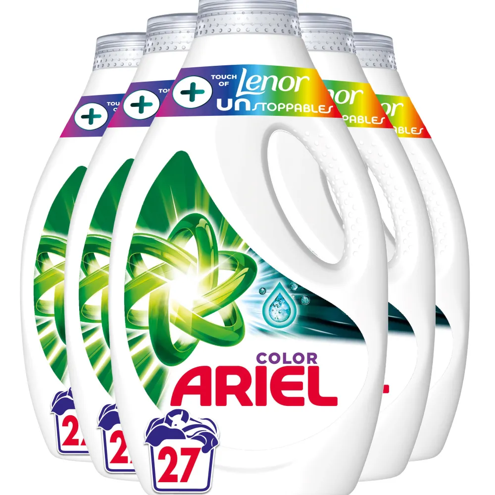 Clearance Ariel +Touch Van Unstoppables Kleur Vloeibaar Wasmiddel - 135 Wasbeurten