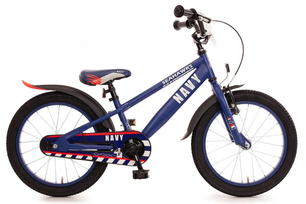 Navy Kinderfiets 18 Inch Donkerblauw|Bachtenkirch Best