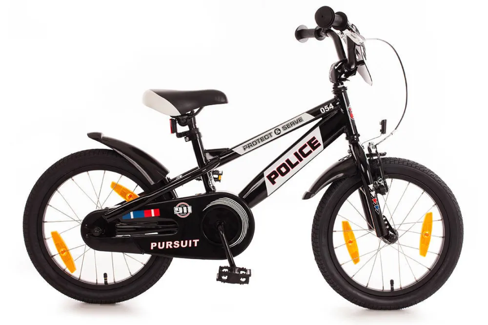 New Police Kinderfiets 16 Inch Zwart|Bachtenkirch Clearance