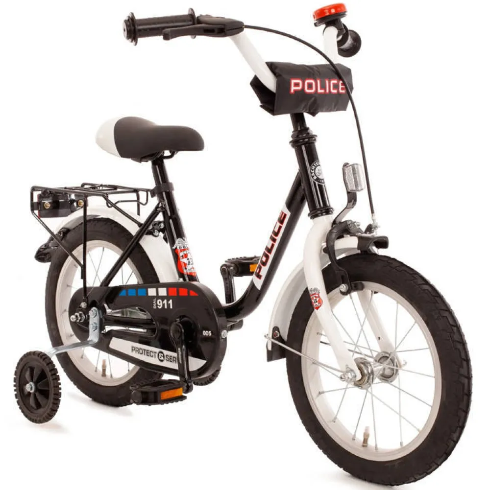 Police Kinderfiets 16 Inch Zwart|Bachtenkirch Shop