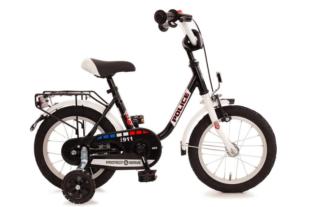 Police Kinderfiets 14 Inch Zwart|Bachtenkirch Discount