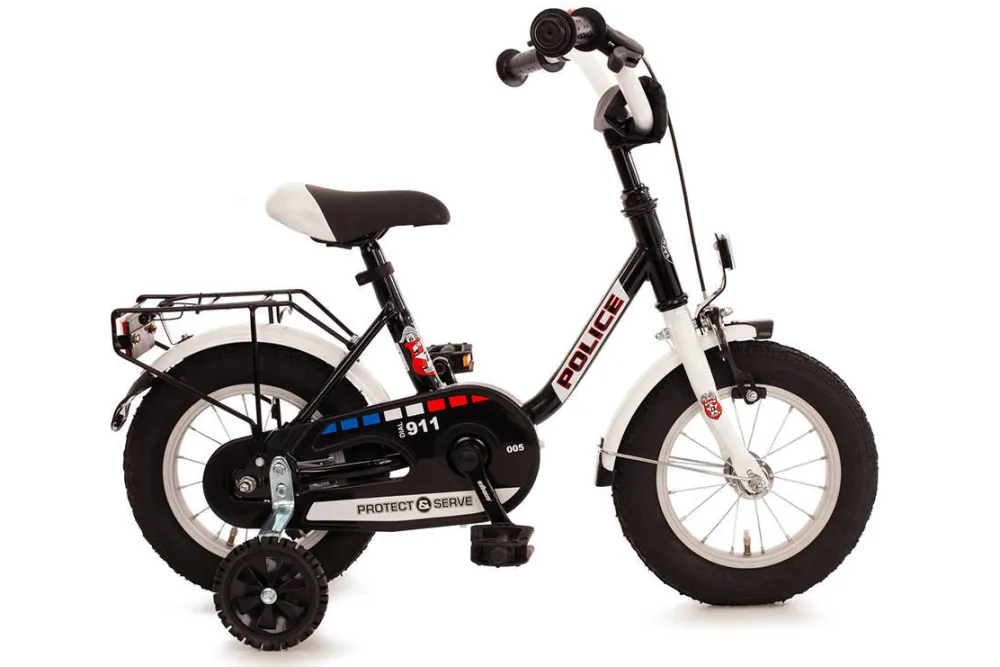 Police Kinderfiets 12 Inch Zwart|Bachtenkirch Best Sale