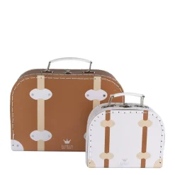 Travel Suitcase Vintage Brown Large|BamBam Clearance