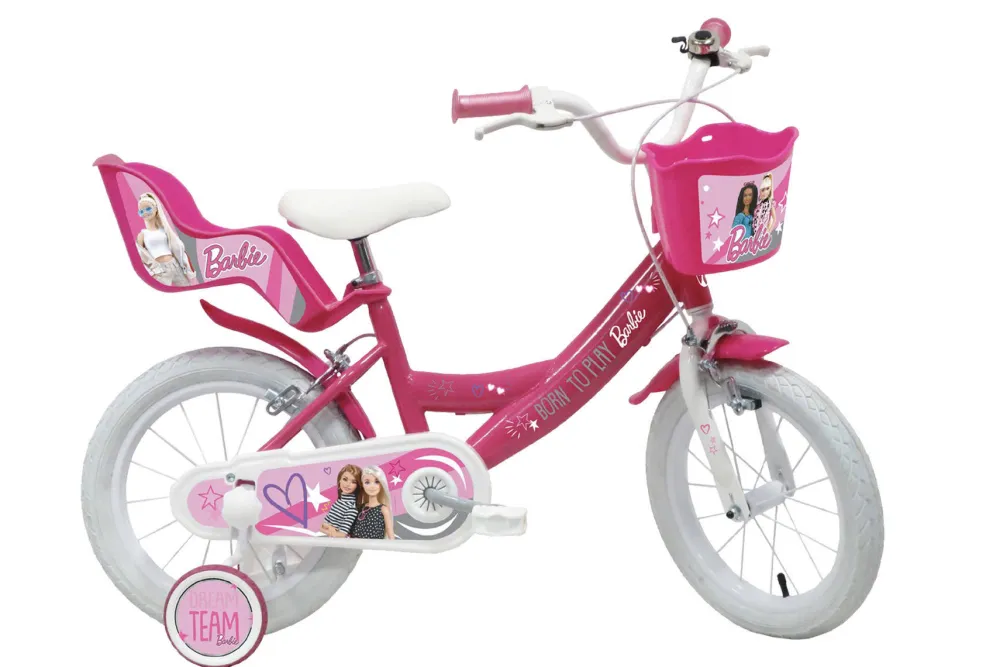 Kinderfiets 14 Inch Roze|Barbie Outlet
