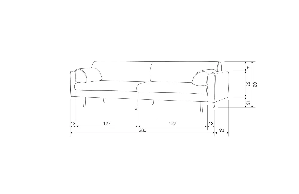 Cheap BePureHome 3-Zitsbank Muze