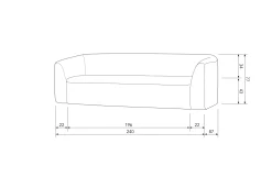 Flash Sale BePureHome 3-Zitsbank Sloping