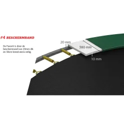 Ultim Favorit Inground Trampoline 280X190 Cm|BERG Cheap