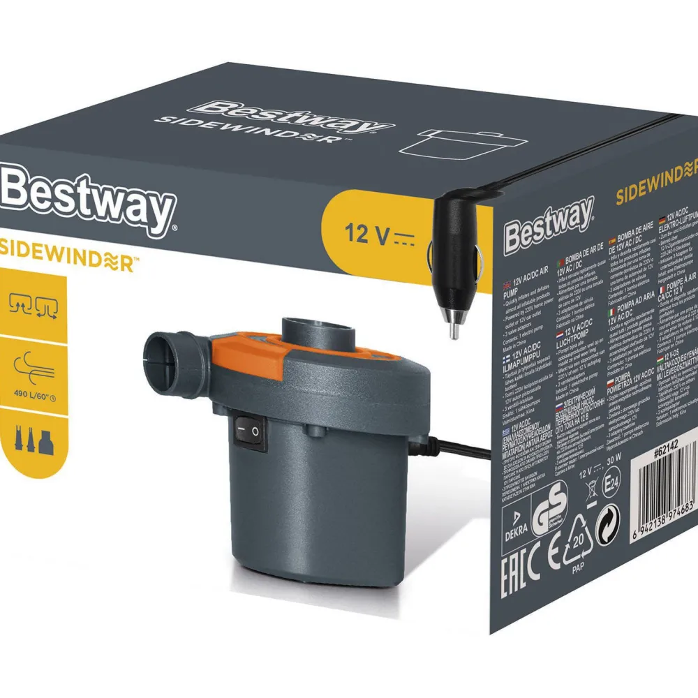Sidewinder 12V Ac/Dc Elektrische Luchtpomp|Bestway Hot