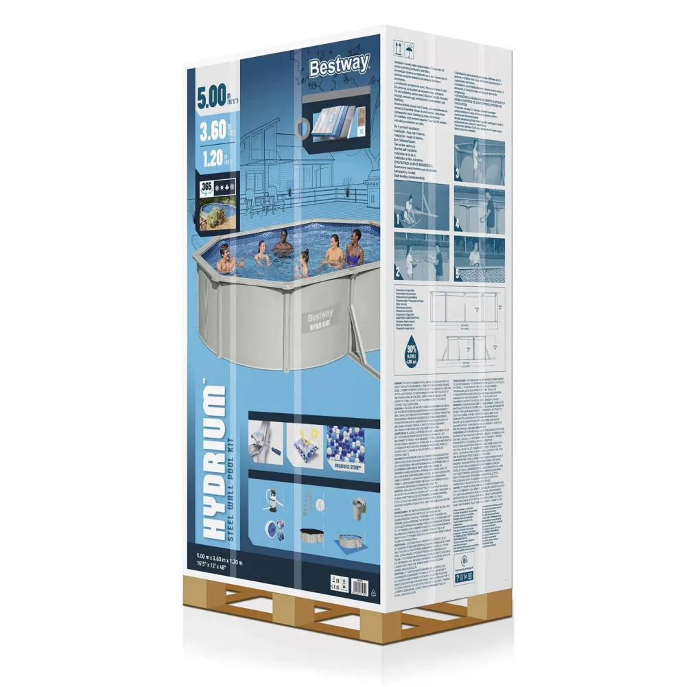 Zwembad Hydrium Set Inclusief Zandfilter (500X360 Cm)|Bestway Store