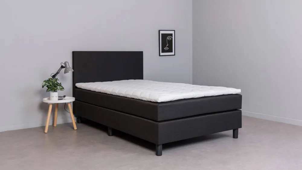 Cheap Beter Bed Complete Boxspring Box Owen Vlak Met Gestoffeerd Matras (160X200 Cm)