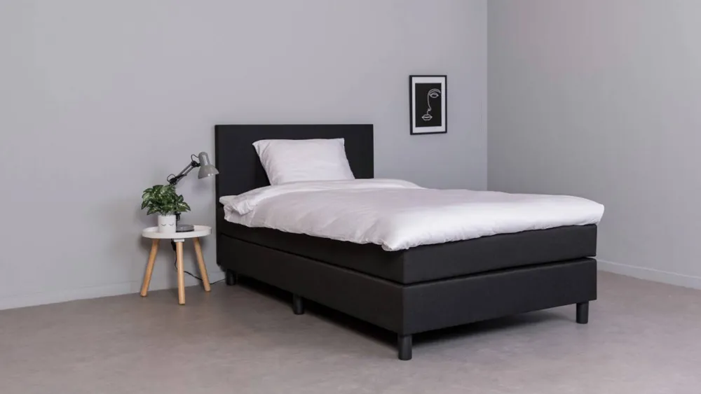 Cheap Beter Bed Complete Boxspring Box Owen Vlak Met Gestoffeerd Matras (120X200 Cm)