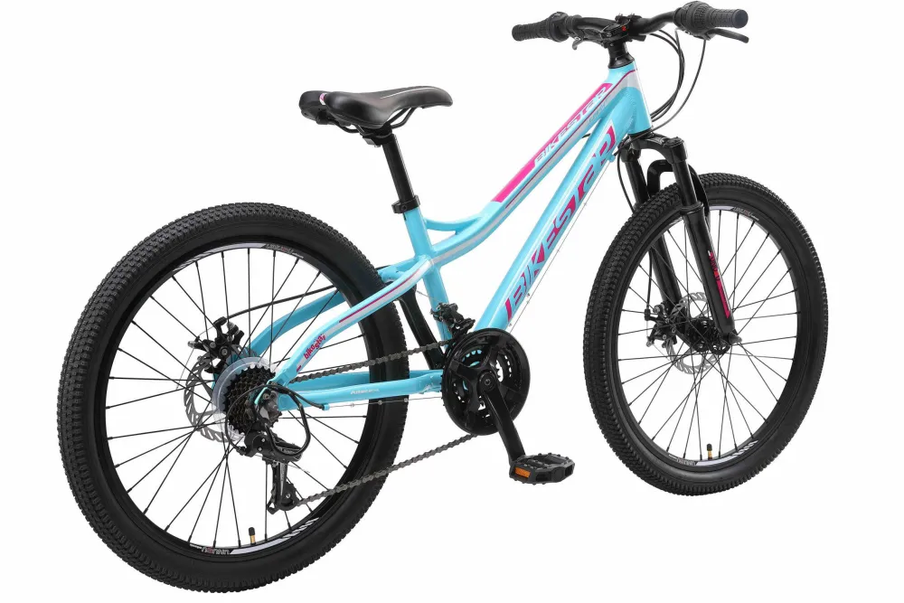 Hardtail Mtb Kinderfiets 24 Inch Turquoise /Wit, 21 Speed|BikeStar Discount