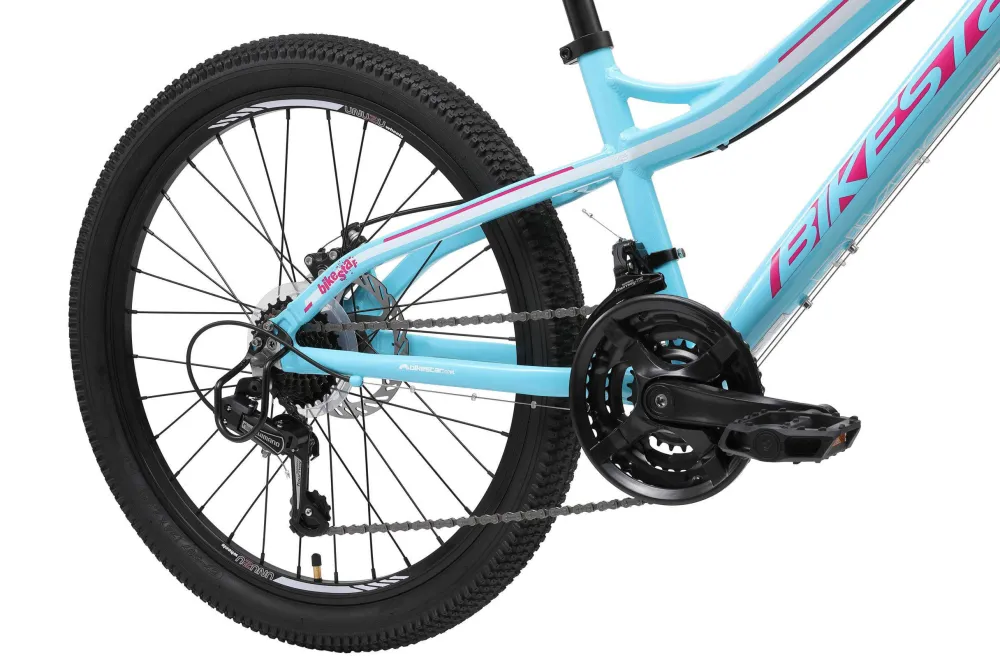 Hardtail Mtb Kinderfiets 24 Inch Turquoise /Wit, 21 Speed|BikeStar Discount