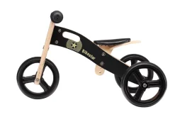 Mini Loopfiets 2 In 1, Hout, Zwart|BikeStar Discount