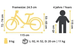 Mountainbike Kinderfiets 16 Inch Zwart|BikeStar Flash Sale