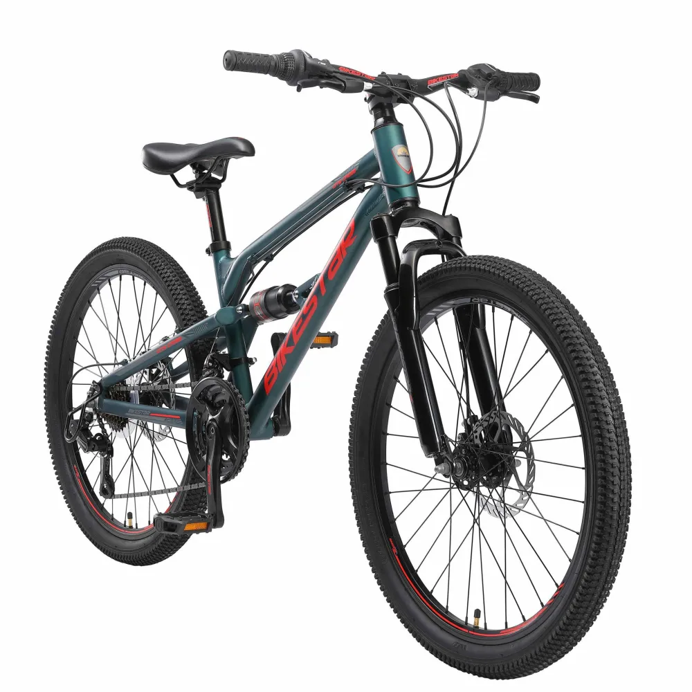 Mtb Fully Kinderfiets 24 Inch Blauw|BikeStar Discount