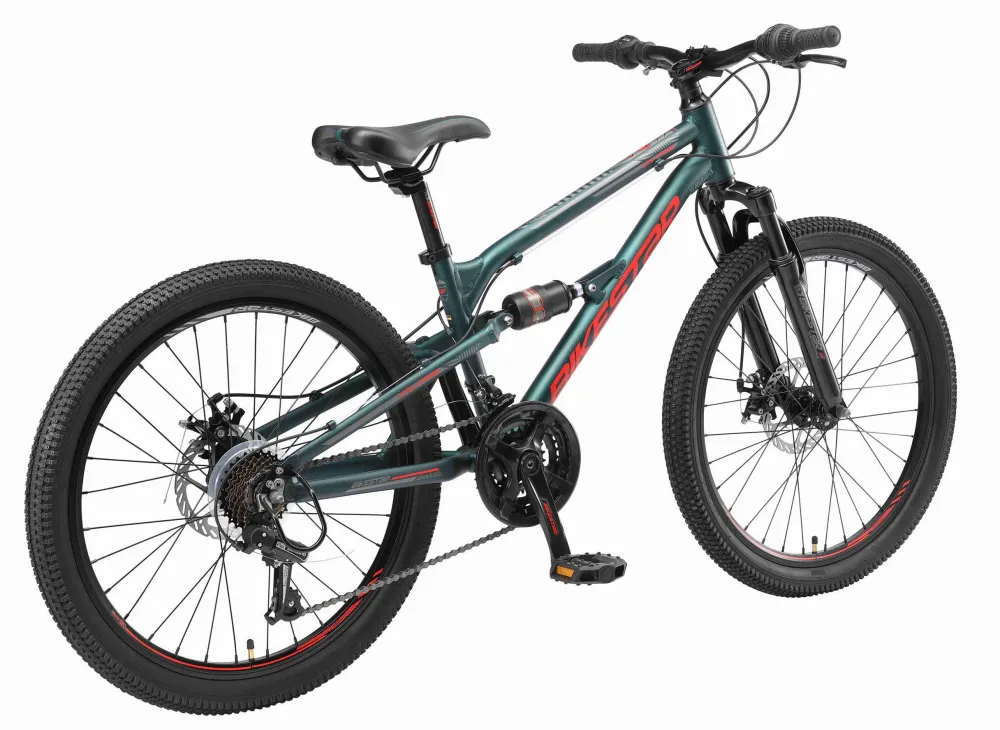 Mtb Fully Kinderfiets 24 Inch Blauw|BikeStar Discount