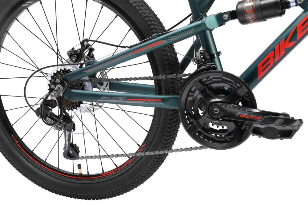 Mtb Fully Kinderfiets 24 Inch Blauw|BikeStar Discount