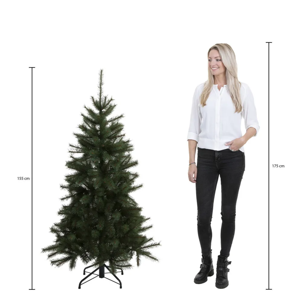 Hot Black Box Trees Verlichte Kerstboom Toronto (H155Xo102 Cm)