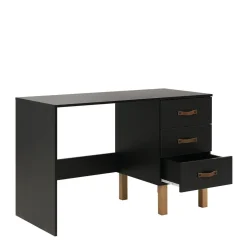 Outlet Bopita Bureau Floris Mat Zwart/Naturel