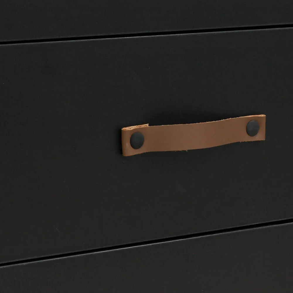Outlet Bopita Bureau Floris Mat Zwart/Naturel