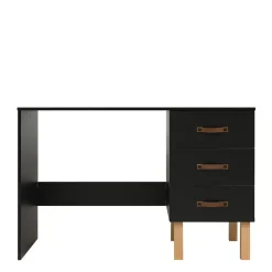 Outlet Bopita Bureau Floris Mat Zwart/Naturel