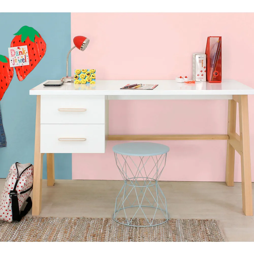 Online Bopita Bureau Lisa Wit/Naturel