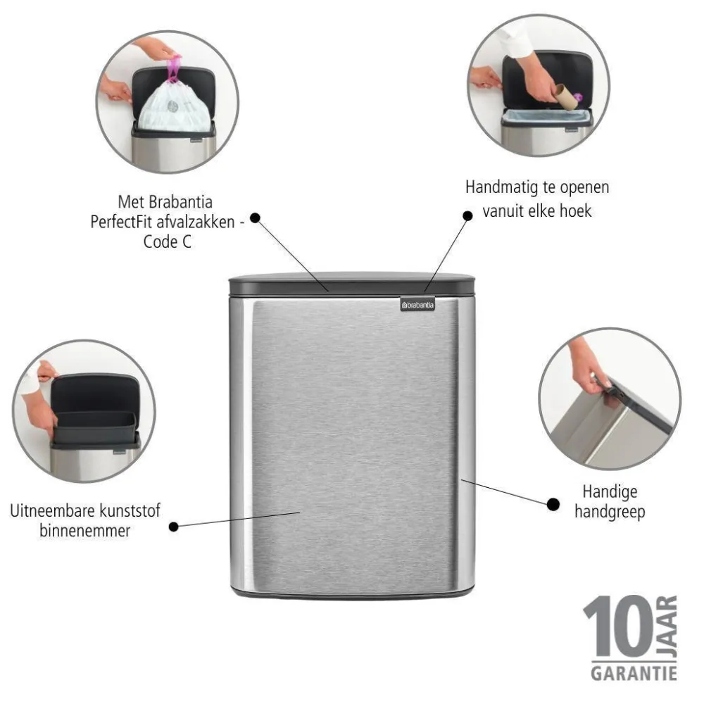 New Brabantia Bo Afvalemmer (12L)