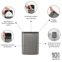 Outlet Brabantia Bo Afvalemmer (7L)