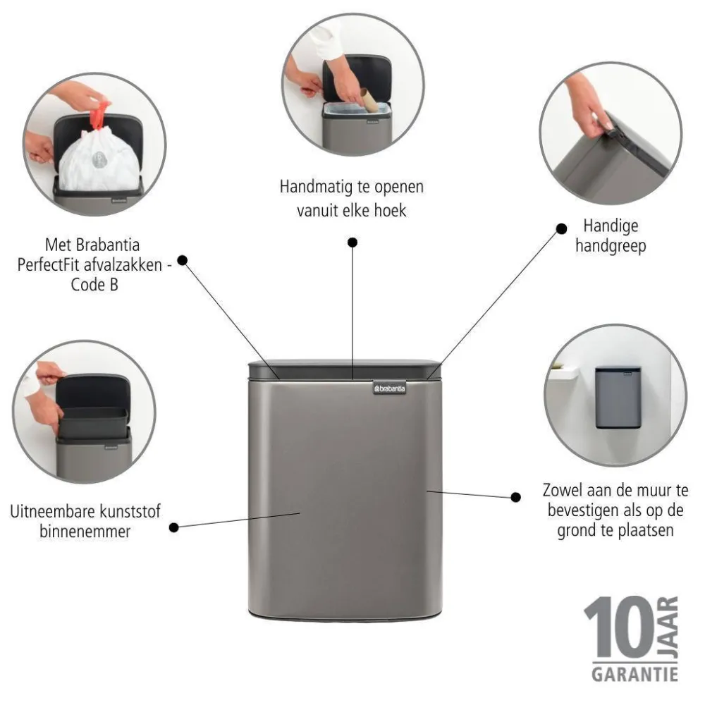 Outlet Brabantia Bo Afvalemmer (7L)