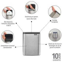 Store Brabantia Bo Afvalemmer (7L)