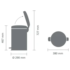 Hot Brabantia Newicon Pedaalemmer (20L)