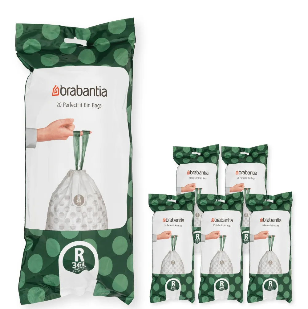 Shop Brabantia Perfectfit Afvalzak (36L) (Set Van 6)
