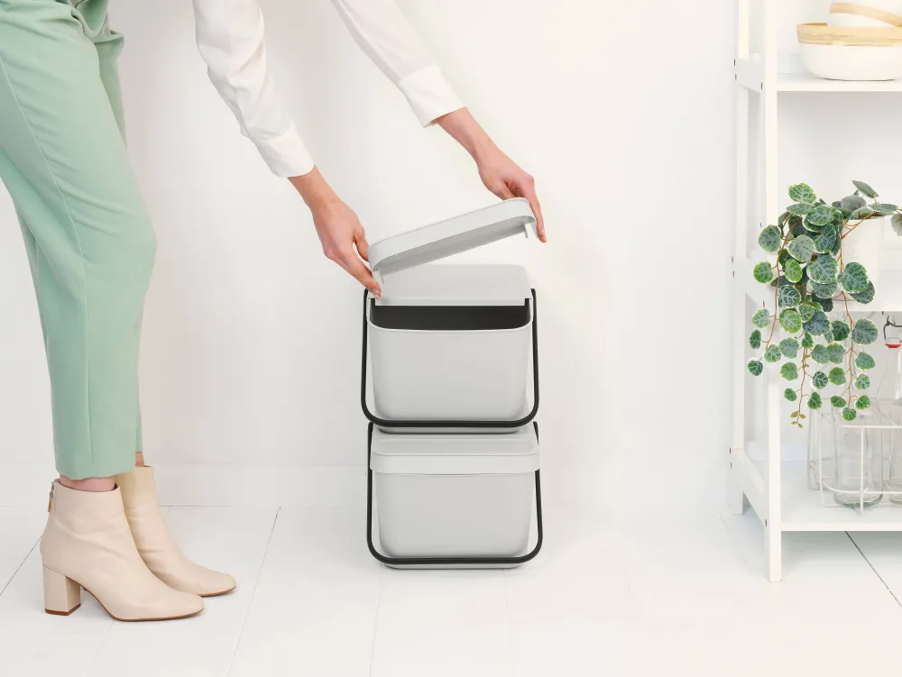 Outlet Brabantia Sort & Go Stapelbaar Stapelbare Afvalemmer (20L)