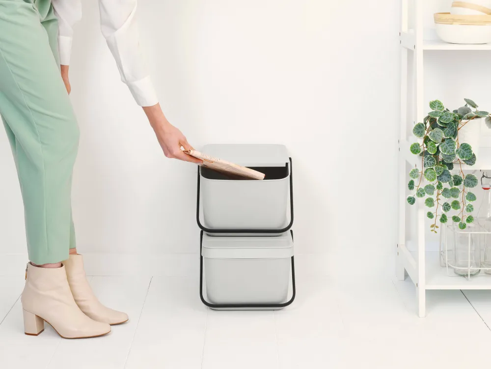 Outlet Brabantia Sort & Go Stapelbaar Stapelbare Afvalemmer (20L)