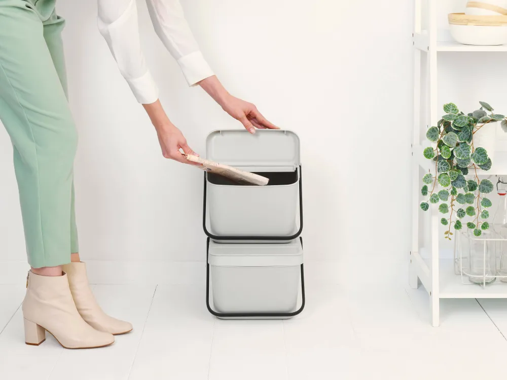Outlet Brabantia Sort & Go Stapelbaar Stapelbare Afvalemmer (20L)