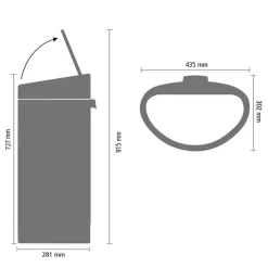 Cheap Brabantia Touch Bin Prullenbak (40L)