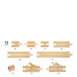 Houten Beginners Railset B - 33394|Brio Discount