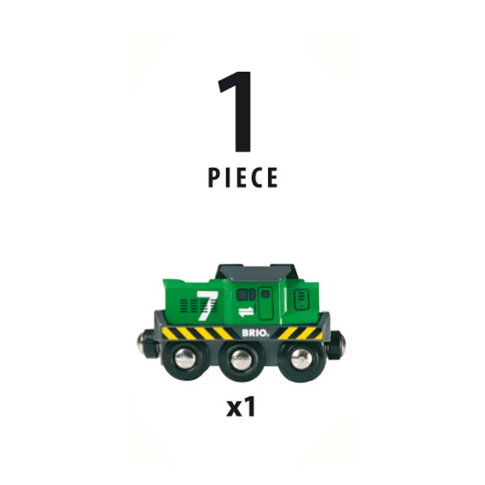 Houten Locomotief Voor Goederentrein Op Batterijen - 33214|Brio Online