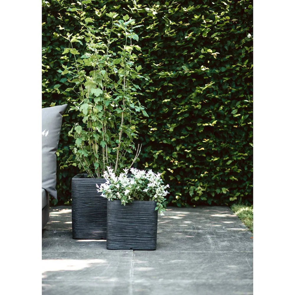 Bloempot Nature Rib (30X30X30 Cm)|Capi Outlet