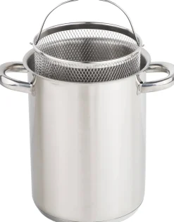 Sale CasaLupo Aspergepan Met Glazen Deksel - Rvs - O 16 Cm / 4.0 Liter