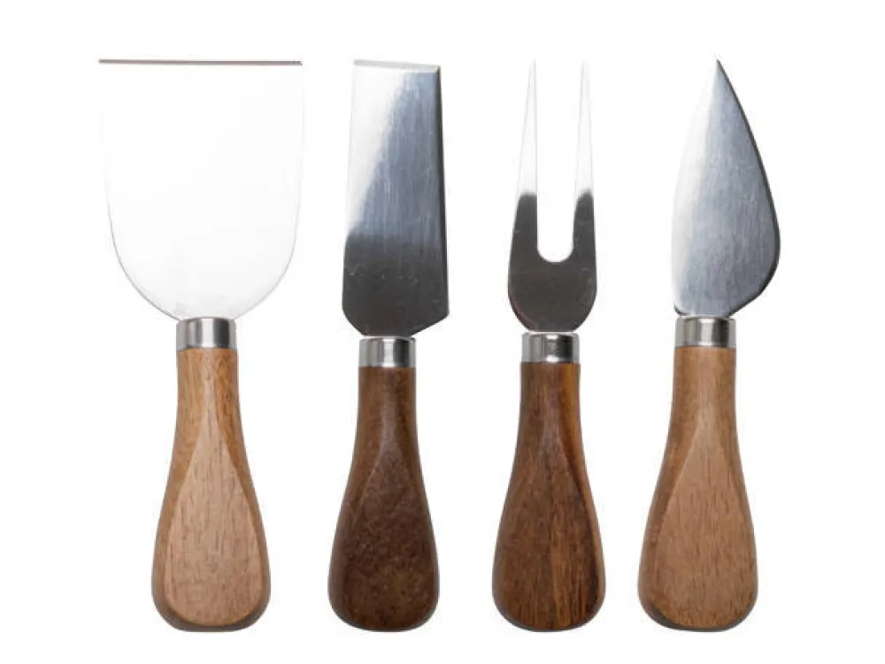Outlet CasaLupo Kaasmesjes Met Houder - 4 Stuks
