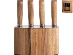 Outlet CasaLupo Kaasmesjes Met Houder - 4 Stuks