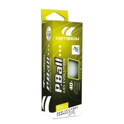 Tafeltennisballen P-Ball *** Wit 3 St. Tafeltennisballen P-Ball *** 3 Stuks (Wit)|Cornilleau Shop