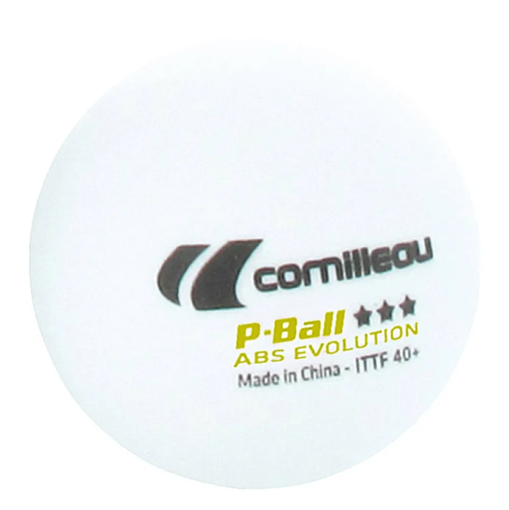 Tafeltennisballen P-Ball *** Wit 3 St. Tafeltennisballen P-Ball *** 3 Stuks (Wit)|Cornilleau Shop