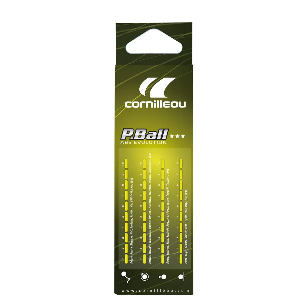 Tafeltennisballen P-Ball *** Wit 3 St. Tafeltennisballen P-Ball *** 3 Stuks (Wit)|Cornilleau Shop