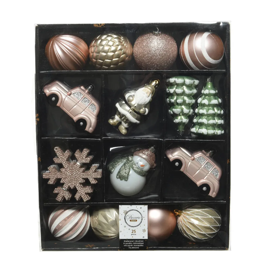 New Decoris Kesthanger Mixbox Glitter (Set Van 25)