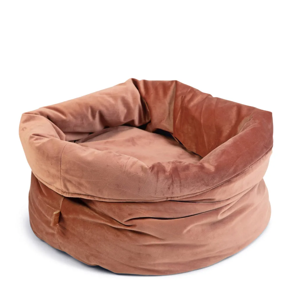 Best Sale Designed by Lotte Fluco Kattenmand - Fluweel - Roze - 45X45X35 Cm